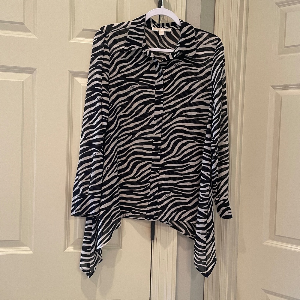 MICHAEL Michael Kors Zebra Blouse